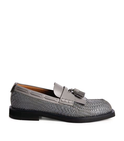 armani leather loafers.